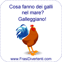 Cosa fanno dei galli nel mare?