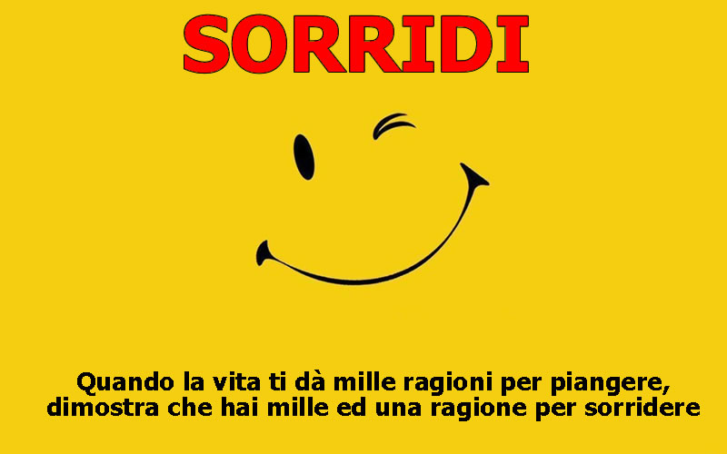 FRASI SORRIDERE